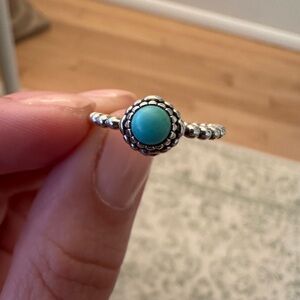 Pandora Silver Turquoise Ring Size 54 (No longer available at Pandora)